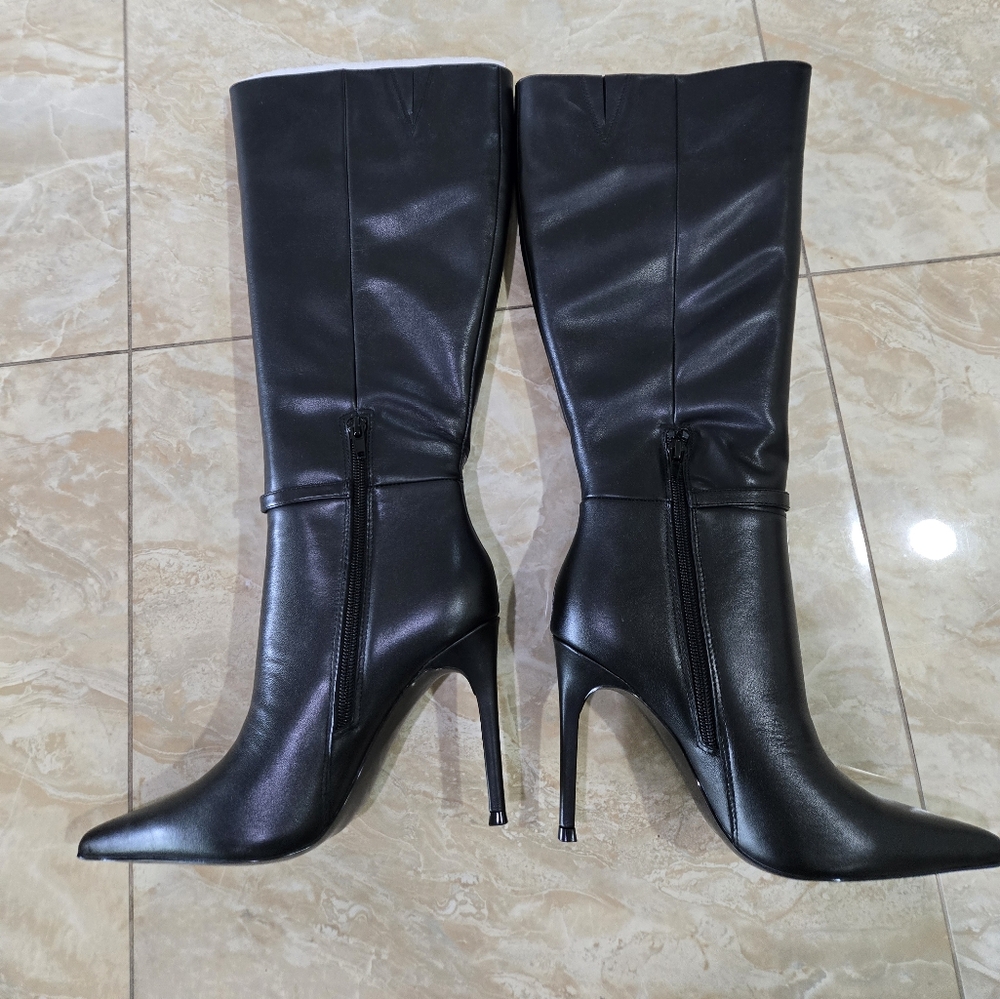 Steve Madden Voca Black Knee-High Women's Boots - Picture 7 of 11